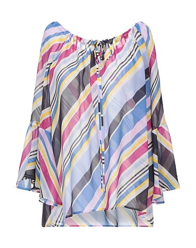 SEVENTY VENEZIA Top Taubenblau 100% Viskose