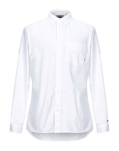 TOMMY JEANS Solid colour shirt White 100% Cotton