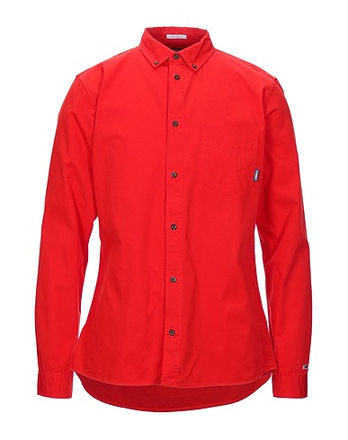 TOMMY JEANS Solid colour shirt Red 100% Cotton