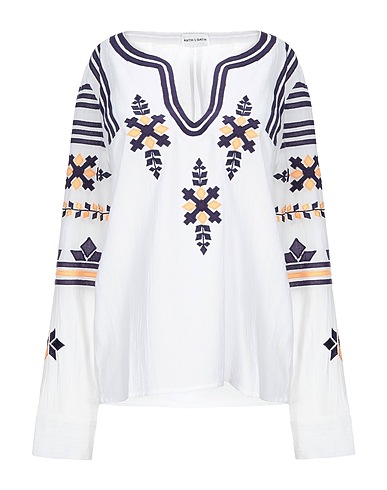ANTIK BATIK Top White 100% Cotton