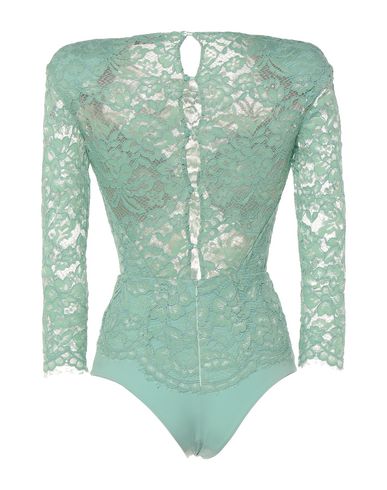 ELISABETTA FRANCHI ELISABETTA FRANCHI WOMAN BODYSUIT LIGHT GREEN SIZE 6 POLYAMIDE, VISCOSE 38894089FP 3