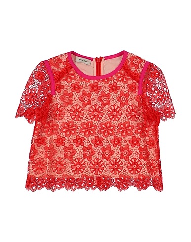 PINKO UP Top Red 100% Polyester, Viscose