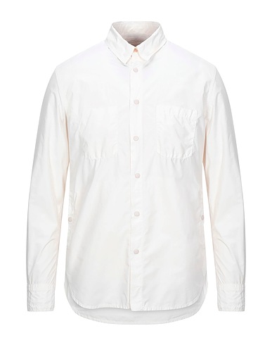 ASPESI Solid color shirt Beige 80% Polyester, 20% Polyamide