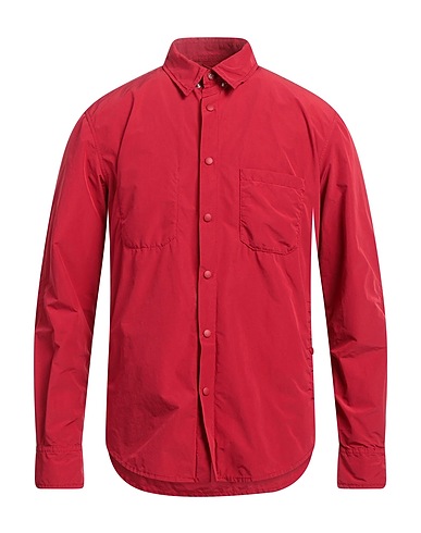 ASPESI Solid colour shirt Garnet 80% Polyester, 20% Polyamide