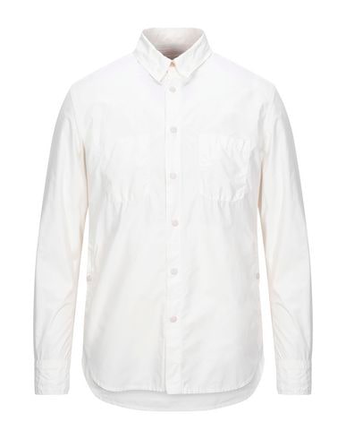 Shop Aspesi Man Shirt Beige Size L Polyester, Polyamide