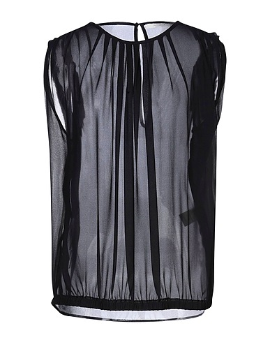 L' AUTRE CHOSE Silk top Black 100% Silk
