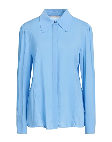 L' AUTRE CHOSE Hemden und Blusen einfarbig Himmelblau 97% Viskose, 3% Elastan