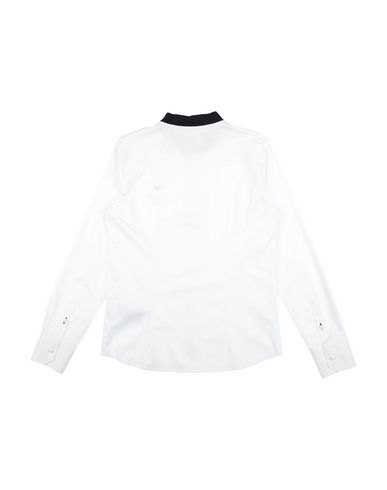 Armani Collezioni Solid Color Shirt In White