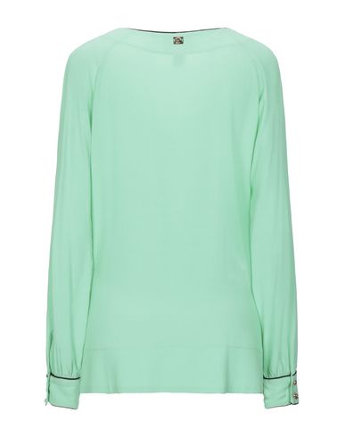 Shop Cavalli Class Woman Top Light Green Size 4 Viscose, Acetate, Silk