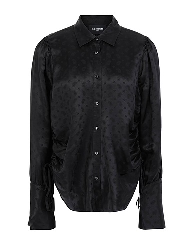 THE KOOPLES Solid colour shirts & blouses Black 69% Viscose, 31% Silk