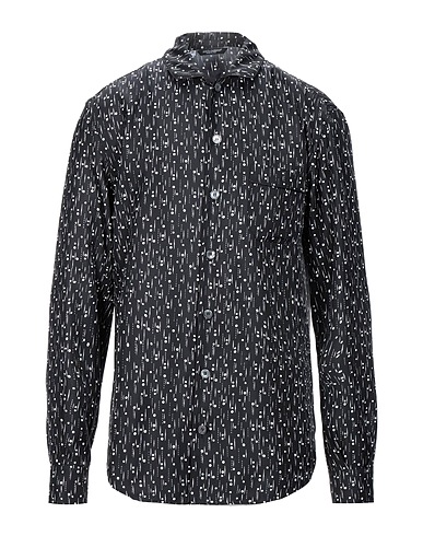 DOLCE&GABBANA Patterned shirt Black 100% Silk