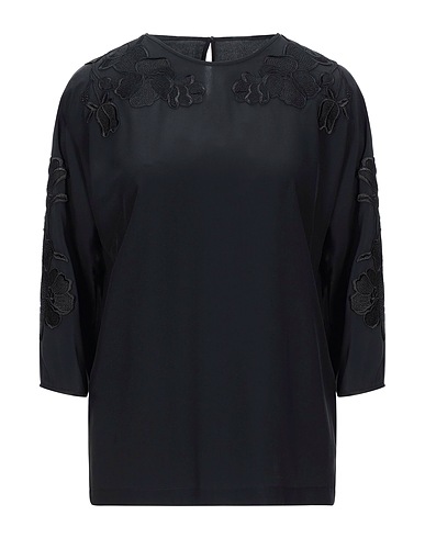 DOLCE&GABBANA Silk top Black 100% Silk, Viscose, Polyester