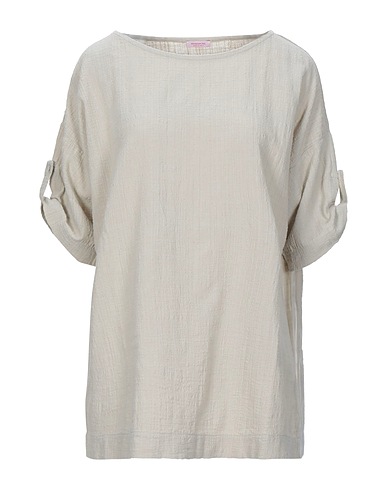 ROSSOPURO Top Beige 88% Cotton, 12% Viscose