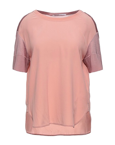 AGNONA Silk top Pink 100% Silk, Wool