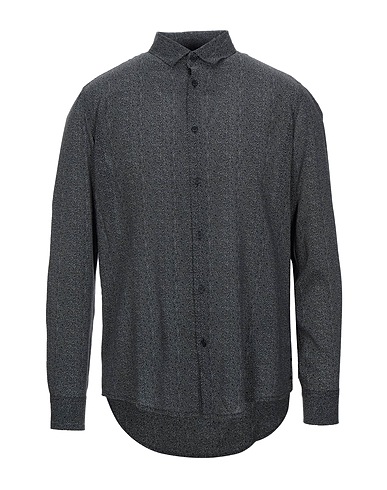 ARMANI EXCHANGE Hemd mit Muster Schwarz 100% Viskose