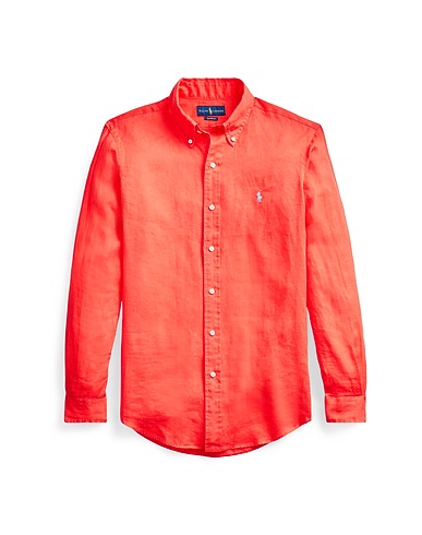 POLO RALPH LAUREN Λινό πουκάμισο SLIM FIT LINEN SHIRT
 Κόκκινο 100% Λινό