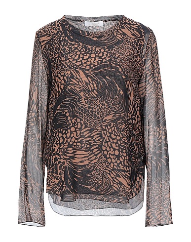 CHLOÉ Seidentop Khaki 100% Seide