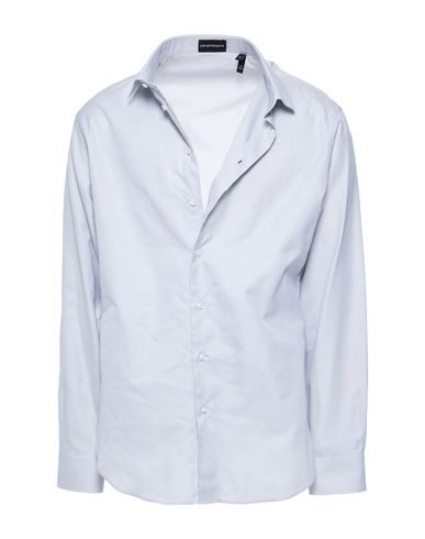 Emporio Armani Solid Color Shirt In Grey