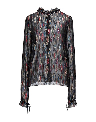 SAINT LAURENT Top Black 57% Silk, 43% Lurex®