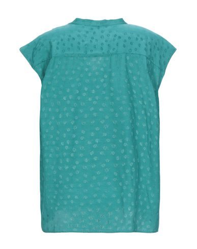 Sandro Kol Pussy-bow Floral-jacquard Blouse In Green