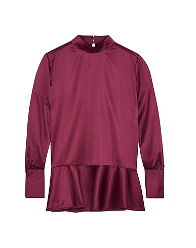 IRIS & INK Top Burgundy 100% Polyester