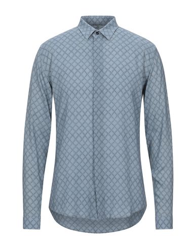 Emporio Armani Patterned Shirt In Blue