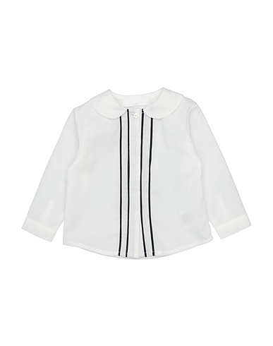 BYBLOS Solid colour shirts & blouses White 97% Polyester, 3% Elastane