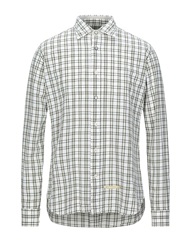 TINTORIA MATTEI 954 Checked shirt Military green 100% Cotton