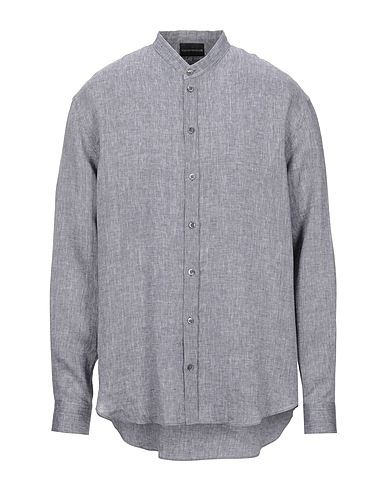 EMPORIO ARMANI Linen shirt Grey 100% Linen