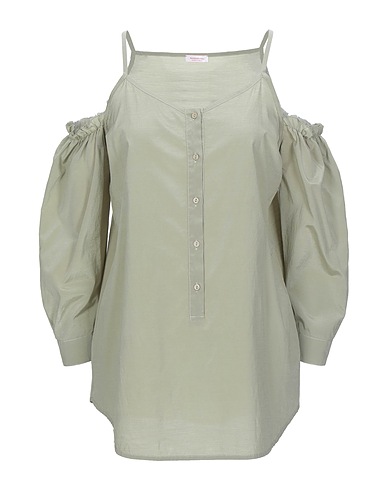 ROSSOPURO Top Green 52% Cotton, 41% Silk, 7% Elastane