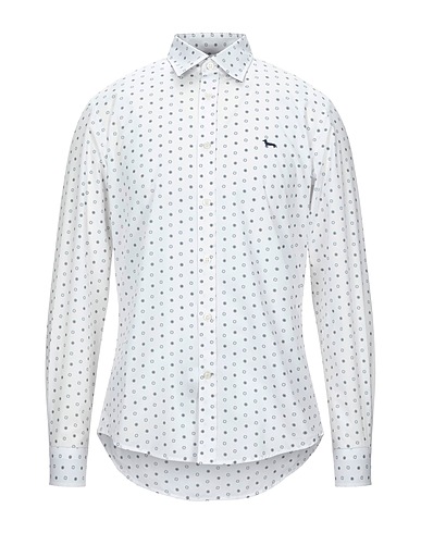 HARMONT & BLAINE Patterned shirt White 100% Cotton