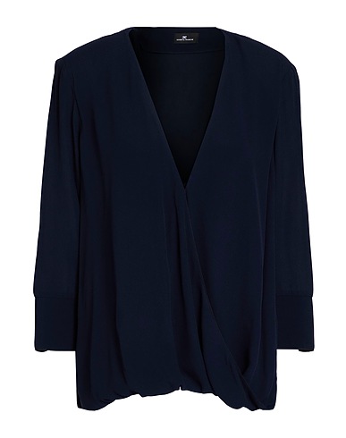 ELISABETTA FRANCHI Top Nachtblau 100% Viskose, Polyester, Elastan