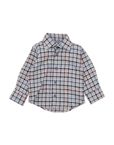 MANUELL & FRANK Patterned shirt Grey 100% Cotton