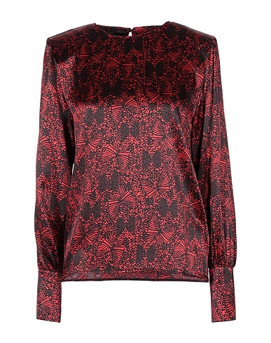 FEDERICA TOSI Top Black 95% Silk, 5% Elastane