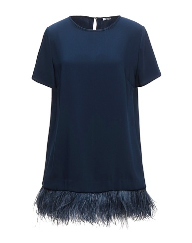 P.A.R.O.S.H. Top Nachtblau 97% Polyester, 3% Elastan, Straussenfedern