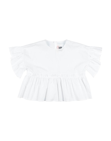MISS BLUMARINE Blouse White 97% Cotton, 3% Elastane