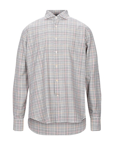 ALESSANDRO GHERARDI Patterned shirt Grey 100% Cotton