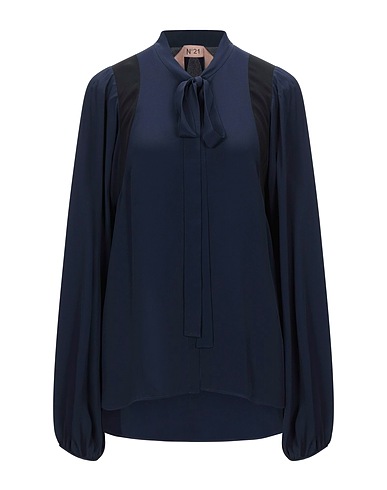 N°21 Patterned shirts & blouses Midnight blue 69% Acrylic, 31% Silk