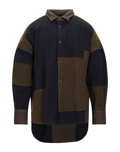 AMBUSH Patterned shirt Military green 57% Wool, 43% Cotton, Polyester