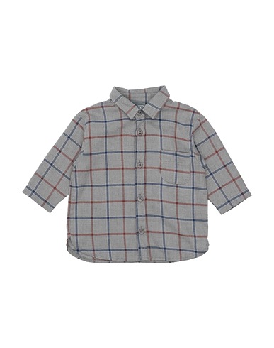 KID'S COMPANY Patterned shirt Grey 100% Cotton
