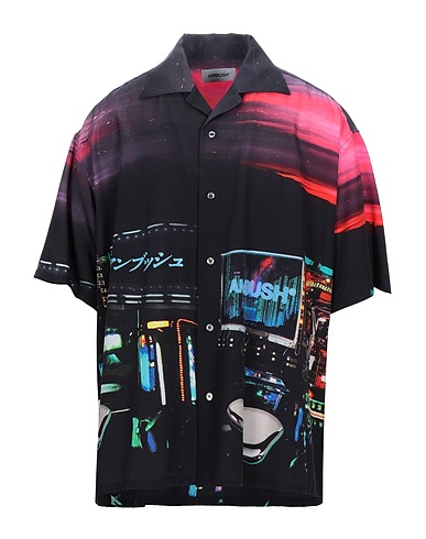 AMBUSH Hemd mit Muster Schwarz 100% Rayon