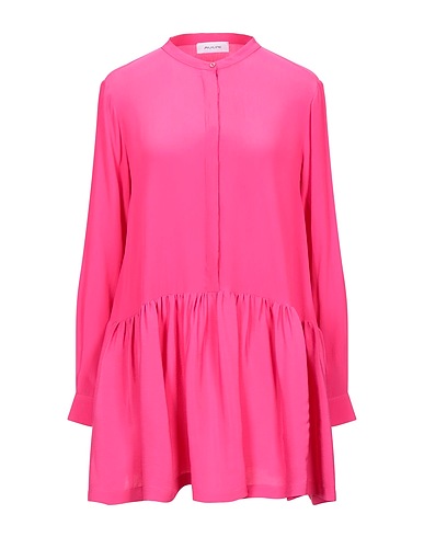 AGLINI Solid colour shirts & blouses Fuchsia 76% Acetate, 24% Silk