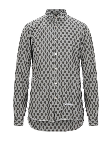 DNL Patterned shirt Grey 60% Cotton, 40% Viscose
