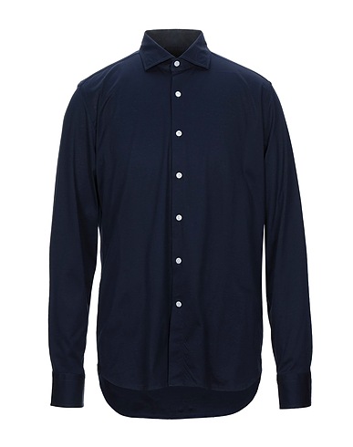 SONRISA Solid colour shirt Midnight blue 100% Cotton