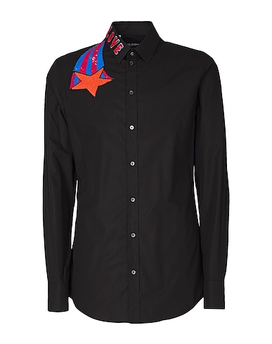 DOLCE&GABBANA Shirts Black 100% Cotton