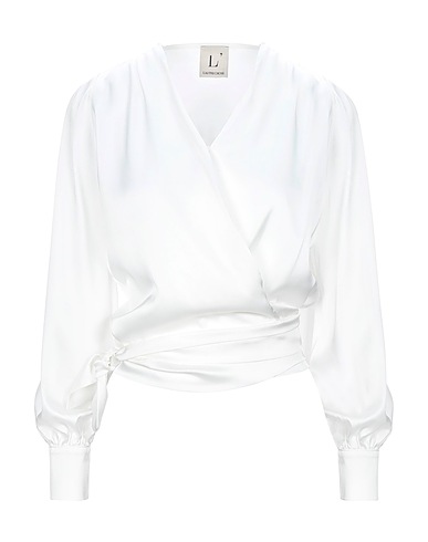 L' AUTRE CHOSE Top Bianco 94% Poliestere, 6% Elastan