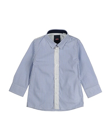 BUGATTI Patterned shirt Sky blue 100% Cotton
