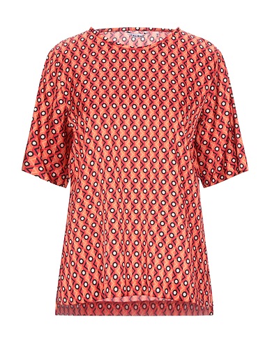 CALIBAN Top Brick red 59% Viscose, 32% Silk, 9% Elastane