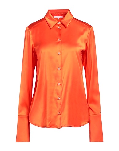 PATRIZIA PEPE Solid colour shirts & blouses Orange 67% Viscose, 28% Polyamide, 5% Elastane