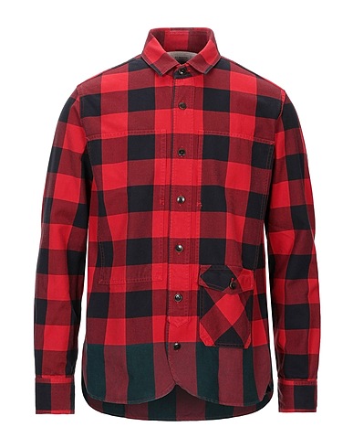 TINTORIA MATTEI 954 Checked shirt Red 100% Cotton